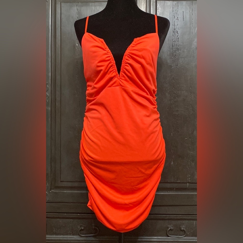 Molicuty Red bodycon dress. Size Small